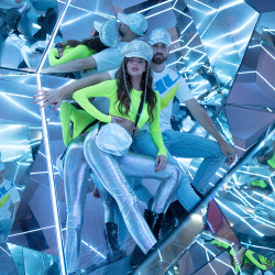 Disco čiapka, strieborná